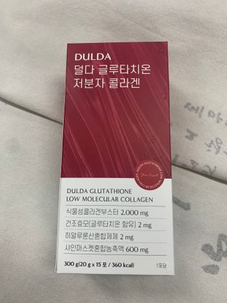 [덜다] 글루타치온 저분자 콜라겐 (20g x 15포) — 5점을 준 리뷰어가 2023년 8월 올린 사용 사진