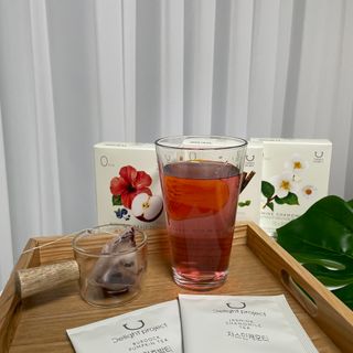 딜라이트 프로젝트 블렌딩티 우엉호박티, 히비후르츠티, 쟈스민캐모티 — 5점을 준 리뷰어가 2021년 7월 올린 사용 사진