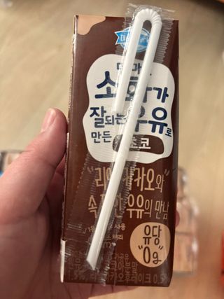 [구매평]덴마크 소화가 잘되는 우유로 만든 초코, 190ml, 24개 — 5점을 준 리뷰어가 2025년 2월 올린 사용 사진