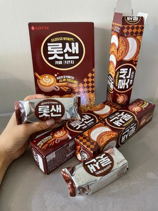 롯데제과 롯샌 카페크런치 — 5점을 준 리뷰어가 2021년 10월 올린 사용 사진