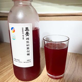 트롯전통식혜 트롯레드비트식혜 1리터 +500리터 — 5점을 준 리뷰어가 2021년 6월 올린 사용 사진
