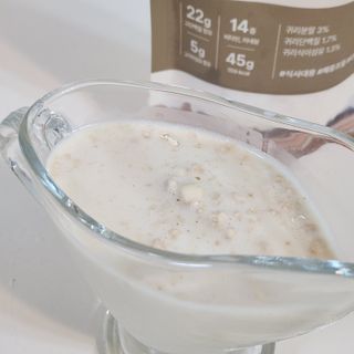 일일하우 슬리밍 플랜B 고소한 귀리맛, 진한 카카오맛 (체중조절식) — 5점을 준 리뷰어가 2023년 6월 올린 사용 사진