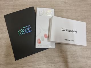 데싱디바 글레이즈 젤네일 네온체크 네일_4종 중 택 1 — 5점을 준 리뷰어가 2021년 8월 올린 사용 사진
