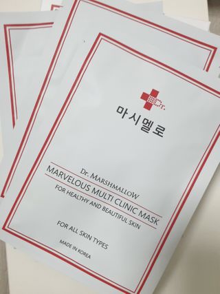닥터마시멜로 마블러스 멀티 클리닉 마스크 — 5점을 준 리뷰어가 2021년 2월 올린 사용 사진