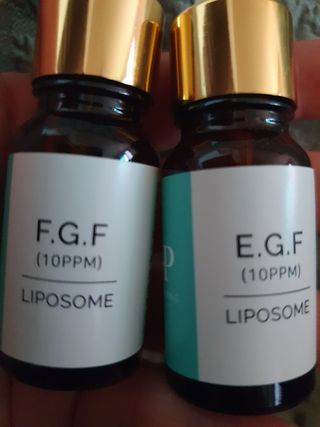 랑팡 EGF+FGF 10ppm 리포좀 앰플 원액 10ml — 5점을 준 리뷰어가 2021년 9월 올린 사용 사진