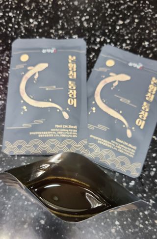[비린내 완벽제거] 본황칠 통장어 국내산 장어즙 아르기닌 2800mg 장어즙효능 기력보강 — 5점을 준 리뷰어가 2022년 8월 올린 사용 사진