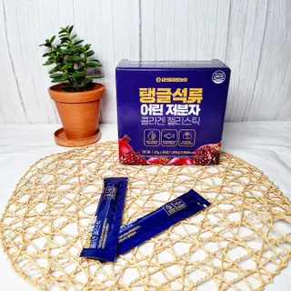 참앤들황토농원 맛있게 탱글탱글! 탱글석류 어린저분자 콜라겐 젤리스틱 1박스 ♥총 50포♥ — 5점을 준 리뷰어가 2023년 2월 올린 사용 사진