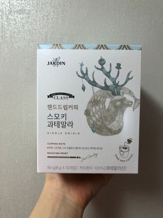 (주)쟈뎅 쟈뎅 클래스 핸드 드립 커피 10P 2종_디카페인 1종+랜덤 플레이버 1종 — 5점을 준 리뷰어가 2021년 4월 올린 사용 사진