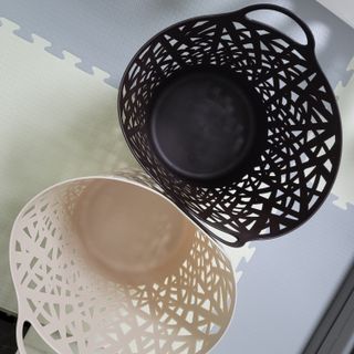 올맘 빨래바구니 2P 아이보리/브라운/스카이블루 — 3.5점을 준 리뷰어가 2021년 8월 올린 사용 사진