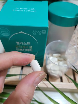 체인미 엘라스틴 콜라겐으로 이뻐진데이 500mg x 30정 — 5점을 준 리뷰어가 2021년 12월 올린 사용 사진