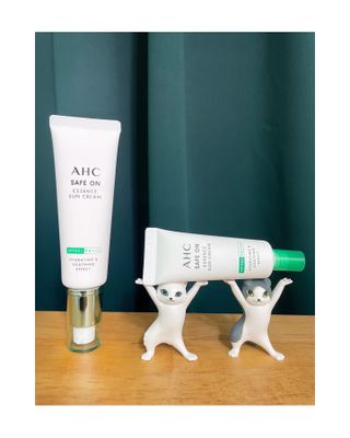 [AHC] 세이프온 에센스 선크림 올리브영 스페셜 증정 기획세트 — 5점을 준 리뷰어가 2022년 6월 올린 사용 사진