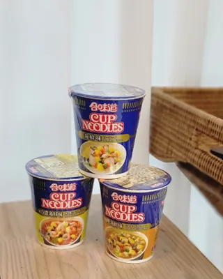 NISSIN 닛신 컵누들  4종 - 씨푸드오리지날, 씨푸드 스파이시, 씨푸드 커리, 씨푸드 XO소스 — 5점을 준 리뷰어가 2021년 12월 올린 사용 사진