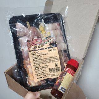 [다물꼬치] 모듬꼬치 10개 +데리야끼소스120g+매운고추소스120g — 5점을 준 리뷰어가 2021년 10월 올린 사용 사진