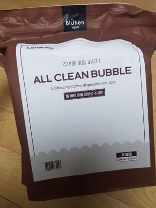 블뤼엔 일회용 수세미 — 4점을 준 리뷰어가 2021년 3월 올린 사용 사진