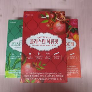 서울에프엔비 콜라스틴 3종 뷰티젤리스틱 45입 [ABC핏 15입 /  석류핏 15입 / 청스피루리나 15입] — 5점을 준 리뷰어가 2021년 9월 올린 사용 사진
