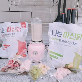 수플먼트 나는 마신닭!! 닭가슴살 주스키트, 먹기 힘들었던 닭가슴살 이제는 마시자 — 5점을 준 리뷰어가 2023년 1월 올린 사용 사진