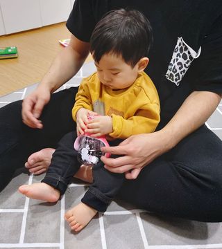 유비맘 트라이탄 코니빨대컵_컬러 랜덤 발송 — 5점을 준 리뷰어가 2020년 12월 올린 사용 사진