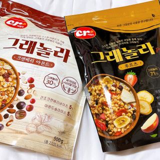 씨알푸드 씨알로 그래놀라 2종 후르츠+크랜베리 아몬드 — 5점을 준 리뷰어가 2022년 7월 올린 사용 사진