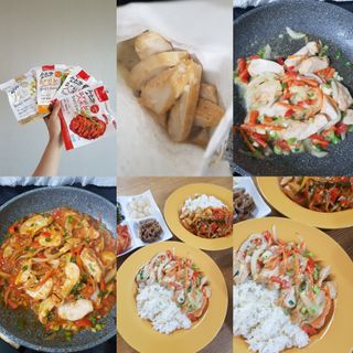 굽네몰 [굽네] 소스가 맛있는 닭가슴살 슬라이스 4종 — 5점을 준 리뷰어가 2021년 4월 올린 사용 사진