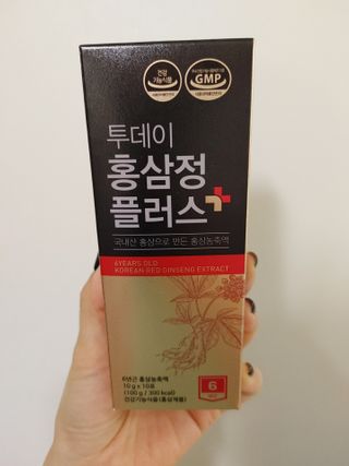 서울약사신협_투데이홍삼정플러스스틱_10g x 30포 — 5점을 준 리뷰어가 2021년 1월 올린 사용 사진