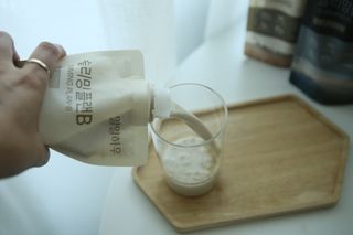 일일하우 슬리밍 플랜B 고소한 귀리맛, 진한 카카오맛 (체중조절식) — 5점을 준 리뷰어가 2023년 8월 올린 사용 사진
