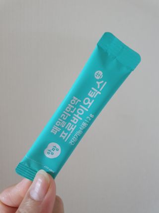 앙팡 패밀리면역 프로바이오틱스 2g x 100포 — 5점을 준 리뷰어가 2022년 10월 올린 사용 사진