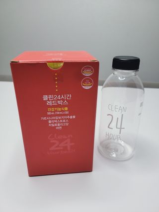 클린24시간 레드박스 1BOX(5포) + 전용보틀(500ml) — 5점을 준 리뷰어가 2024년 1월 올린 사용 사진