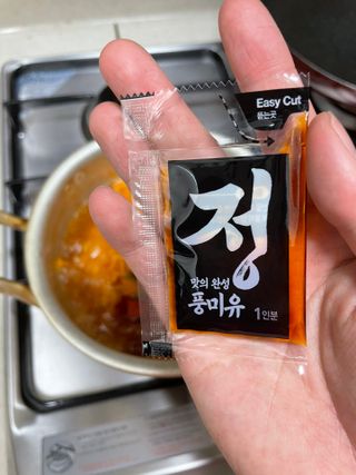 [풀무원] 자연은맛있다 정면, 백면, 홍면  세트 — 5점을 준 리뷰어가 2021년 4월 올린 사용 사진