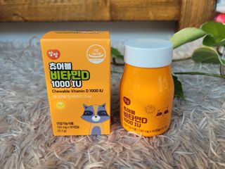 앙팡 츄어블 비타민D 1000 IU 130mg x 90정 — 5점을 준 리뷰어가 2022년 10월 올린 사용 사진