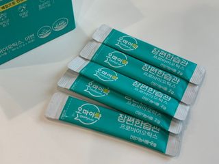 [유산균] 오마이락 장편한습관 프로바이오틱스 30P — 5점을 준 리뷰어가 2022년 11월 올린 사용 사진