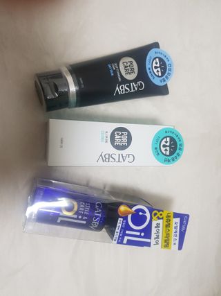 [갸스비] 명불허전, 남성을 위한 브랜드 갸스비의 올인원, 폼클렌징, 헤어오일 3종 — 5점을 준 리뷰어가 2021년 3월 올린 사용 사진
