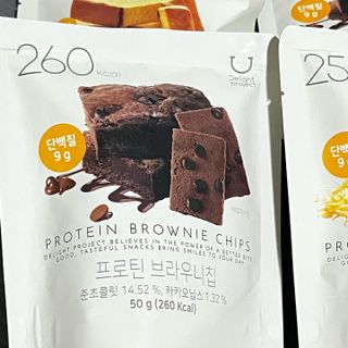 신상품) 딜라이트 프로젝트 프로틴  브라우니칩/ 카스테라칩 총 6EA — 4.5점을 준 리뷰어가 2022년 6월 올린 사용 사진