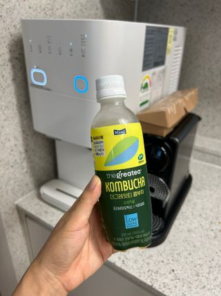 더그레잇티 콤부차 [매일유업] 더그레잇티 44kcal 콤부차 300ml *12개입 (오리지널 6개+베리리치 6개) — 5점을 준 리뷰어가 2023년 8월 올린 사용 사진