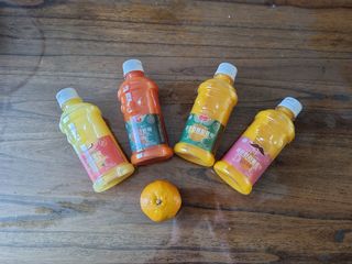 탐라원 제주의 맛, 몬딱주스 4종세트 - 한라봉몬딱주스, 천혜향몬딱주스, 청귤에이드, 당근몬딱주스 — 5점을 준 리뷰어가 2021년 7월 올린 사용 사진