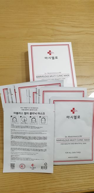 닥터마시멜로 마블러스 멀티 클리닉 마스크 — 5점을 준 리뷰어가 2021년 2월 올린 사용 사진
