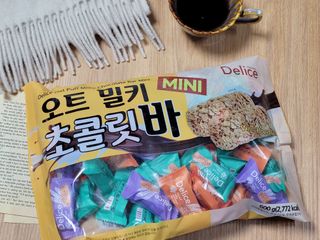델리스 오트 밀키 초콜릿 바 — 5점을 준 리뷰어가 2023년 1월 올린 사용 사진