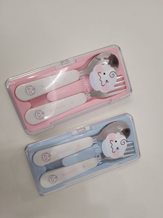 유비맘 스푼포크 케이스 세트 1+1 _컬러랜덤 발송 — 5점을 준 리뷰어가 2021년 2월 올린 사용 사진