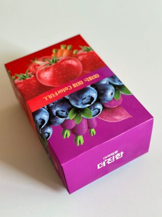 [롯데칠성] 야채듬뿍 더'진한 [롯데칠성] 야채는 이제 COLORFULL! 야채듬뿍  더 진한 레드 4개 +퍼플 4개 (총 8개) — 5점을 준 리뷰어가 2023년 6월 올린 사용 사진
