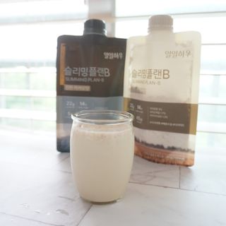 일일하우 슬리밍 플랜B 고소한 귀리맛, 진한 카카오맛 (체중조절식) — 5점을 준 리뷰어가 2023년 6월 올린 사용 사진