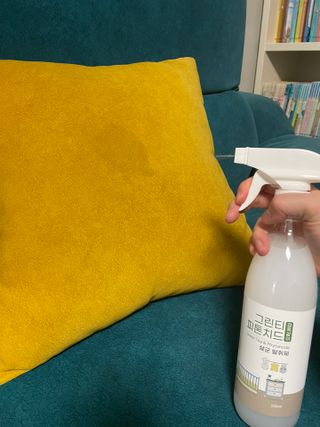 [엠메이데이] 그린티 피톤치드 감쪽같이 500ml + 손소독액 50ml — 4점을 준 리뷰어가 2021년 12월 올린 사용 사진