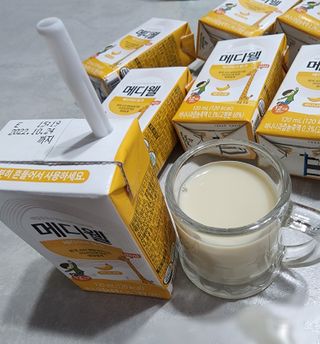 메디웰 페디아드링크 미니 바나나맛 — 5점을 준 리뷰어가 2022년 8월 올린 사용 사진
