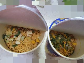 NISSIN 닛신 컵누들  4종 - 씨푸드오리지날, 씨푸드 스파이시, 씨푸드 커리, 씨푸드 XO소스 — 5점을 준 리뷰어가 2022년 5월 올린 사용 사진