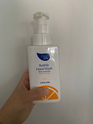 카오리온코스메틱스 클린온 버블 핸드 워시 500ml — 5점을 준 리뷰어가 2021년 8월 올린 사용 사진