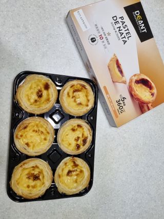 디앙뜨 포르투갈 에그타르트 오리지널 맛+패션후르츠 맛 중 택1 — 5점을 준 리뷰어가 2021년 7월 올린 사용 사진