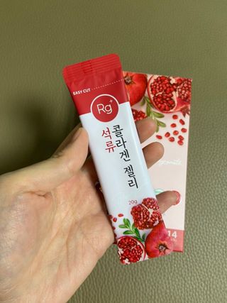 함초록 Rg+ 석류콜라겐젤리 — 5점을 준 리뷰어가 2021년 3월 올린 사용 사진