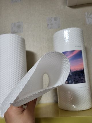 부직포나라 중금속유해물질ZERO 뜯어쓰는 주방 일회용수세미 60매 2매 — 5점을 준 리뷰어가 2022년 11월 올린 사용 사진