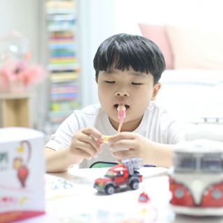 폭신 쫄깃 식감 로맨스, 몽키나나 젤리 8봉지 — 5점을 준 리뷰어가 2021년 3월 올린 사용 사진