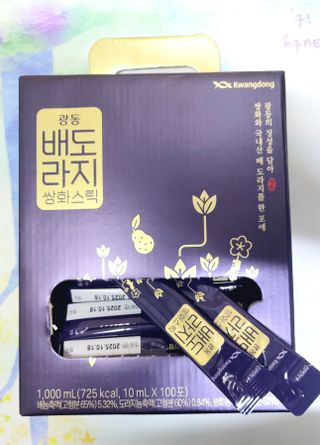 광동생활건강 나우 [광동] 배도라지 쌍화스틱 10mL x 100포 — 5점을 준 리뷰어가 2023년 11월 올린 사용 사진