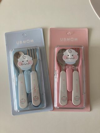 유비맘 스푼포크 케이스 세트 1+1 _컬러랜덤 발송 — 5점을 준 리뷰어가 2021년 2월 올린 사용 사진
