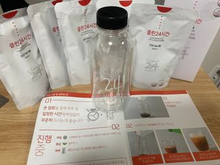 클린24시간 1BOX(5포) + 전용보틀(500ml) — 4점을 준 리뷰어가 2023년 5월 올린 사용 사진